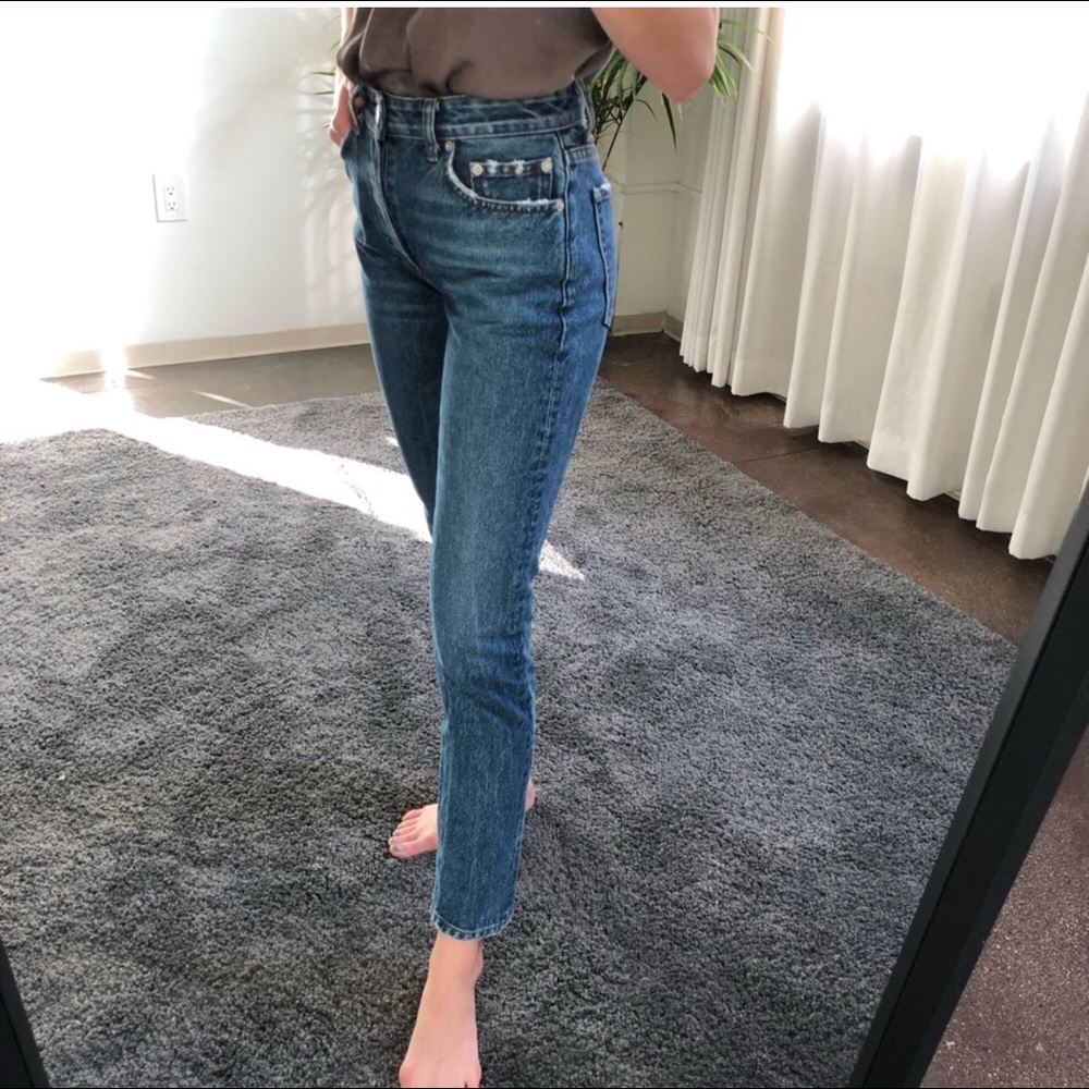 Reformation Cropped high rise jeans